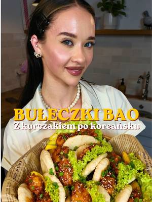 Bułeczki Bao z kurczakiem po koreańsku