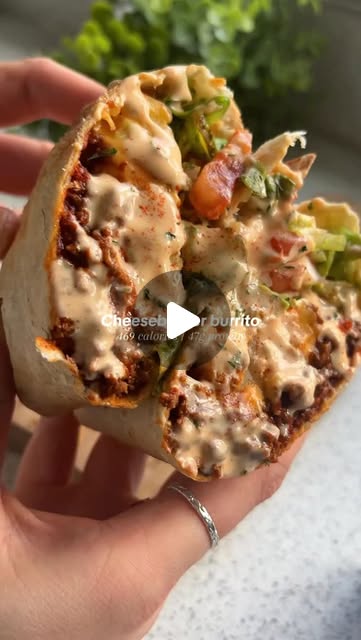 Cheeseburger Burrito