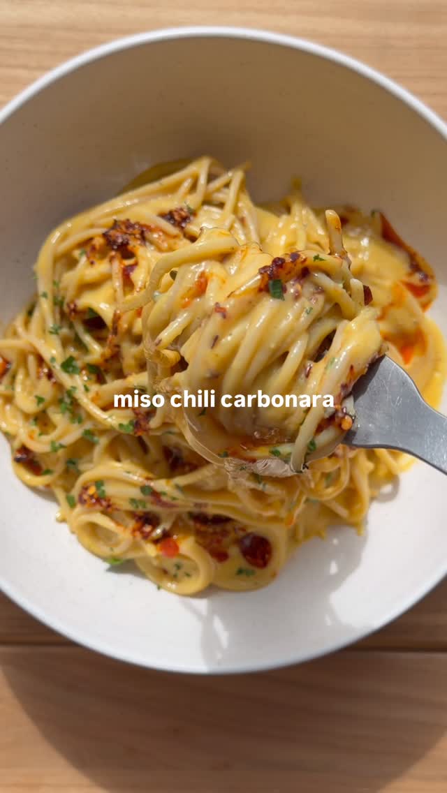 Miso Chili Carbonara