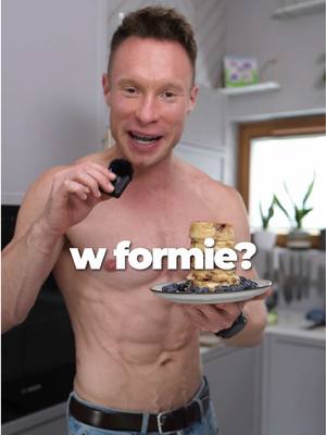 Proteinowe Pankejki z Czekoladą i Borówkami