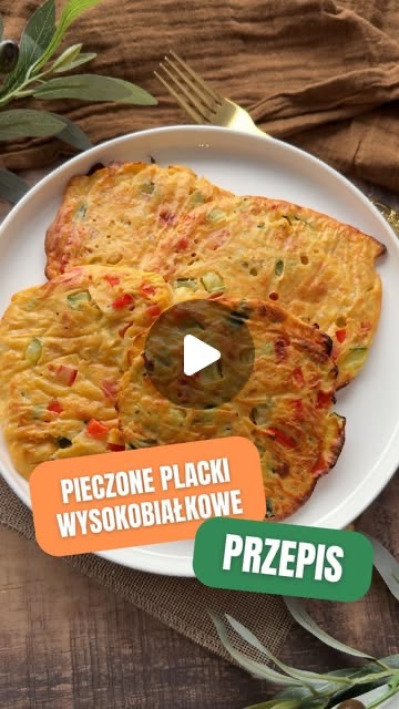 Pieczone placki z serka wiejskiego