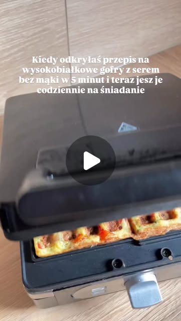 Wytrawne gofry wysokobiałkowe