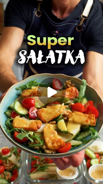 Sałatka z halloumi i gruszką